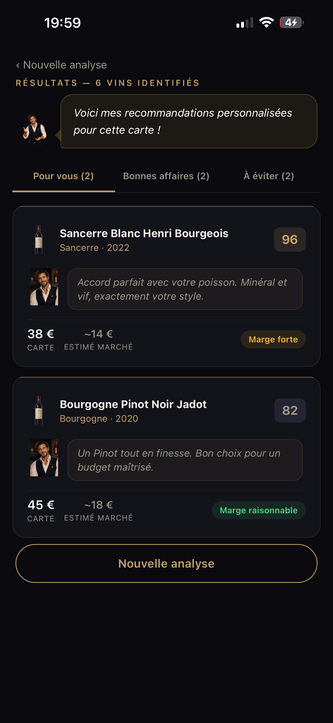 Analyse carte